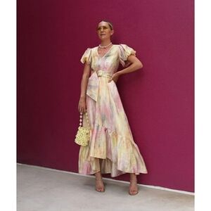 Hunter Bell Unicorn Rebekah Tie Dye Maxi Dress Size 2